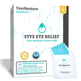 TearRestore front packaging showing 10-count box and mint branding for quick identification and convenience