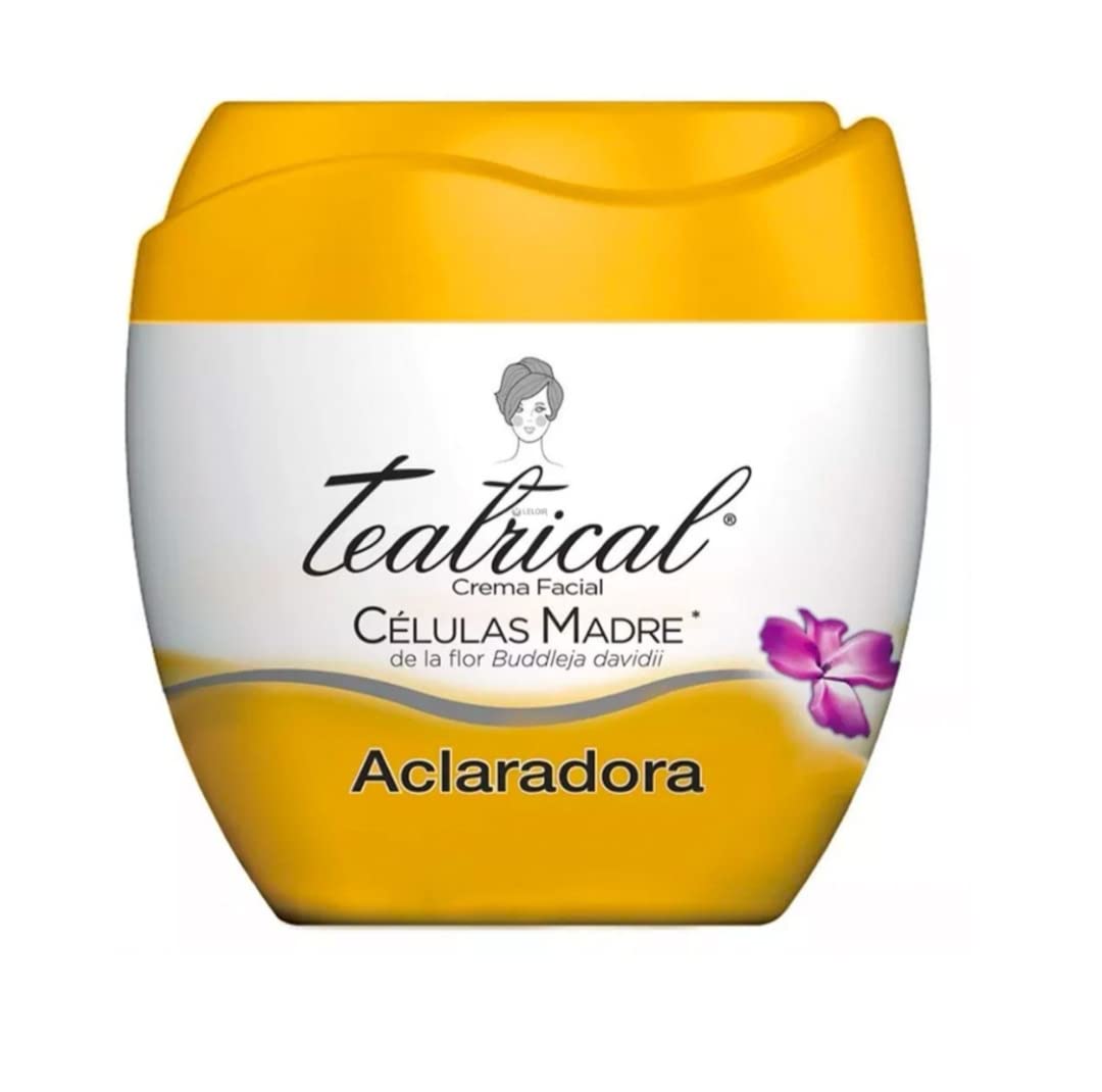 TEATRICAL crema facial 200 g jar front view showing label and size benefit