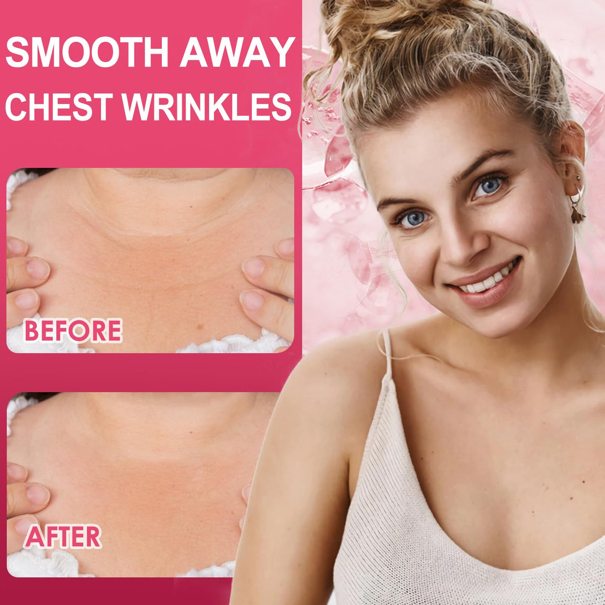 TEAWOO side view on model chest demonstrating discreet fit and smoothing benefit