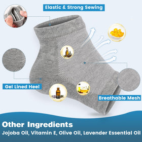 TEAWOO socks worn overnight demonstrating treatment and protection