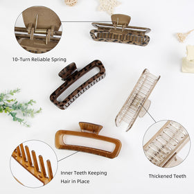 TEBIEKOY set of four clips displayed to show color options and outfit matching