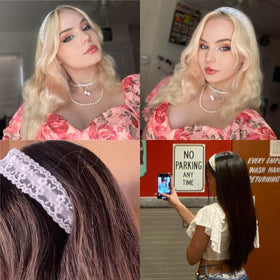 TEBIEKOY side profile worn by model demonstrating comfortable fit and soft hold benefit