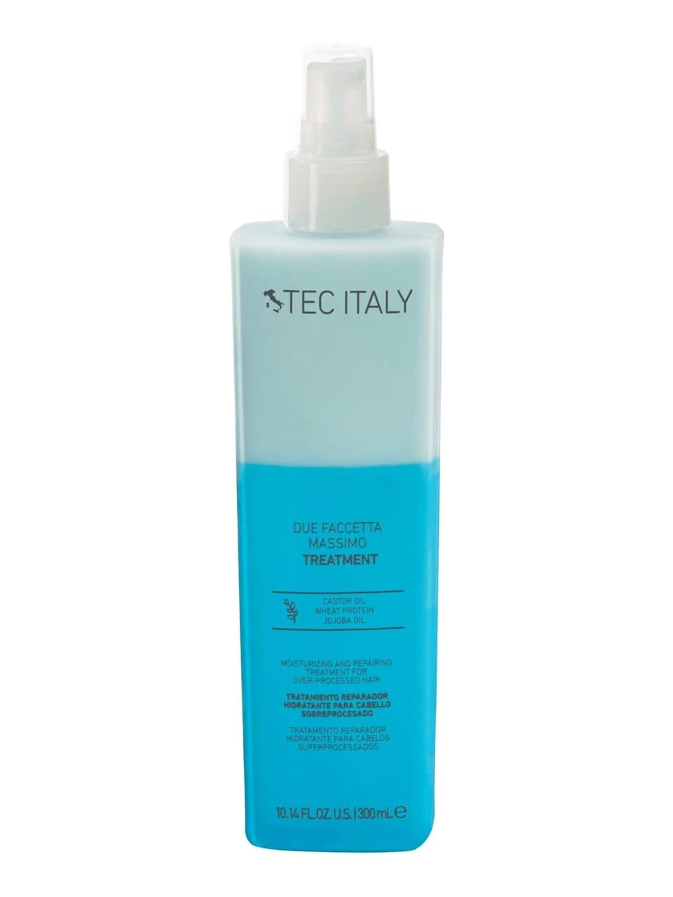 Tec Italy front bottle showing label and 300ml size, communicates product identity and capacity