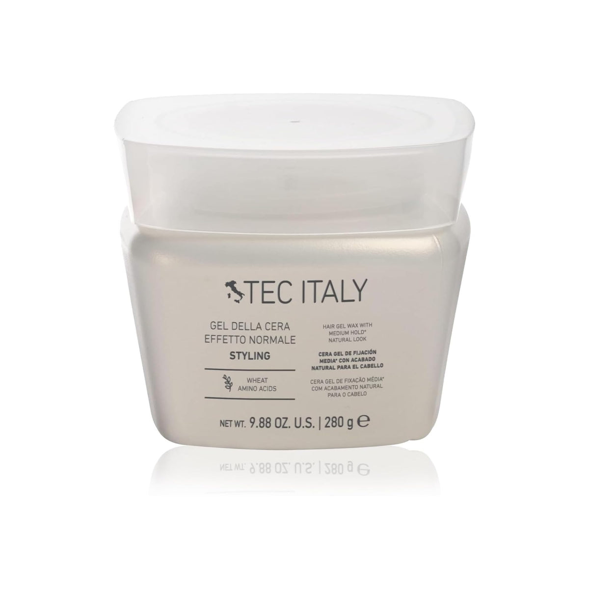 Tec Italy front packaging showing label and 9.88 oz size for easy identification