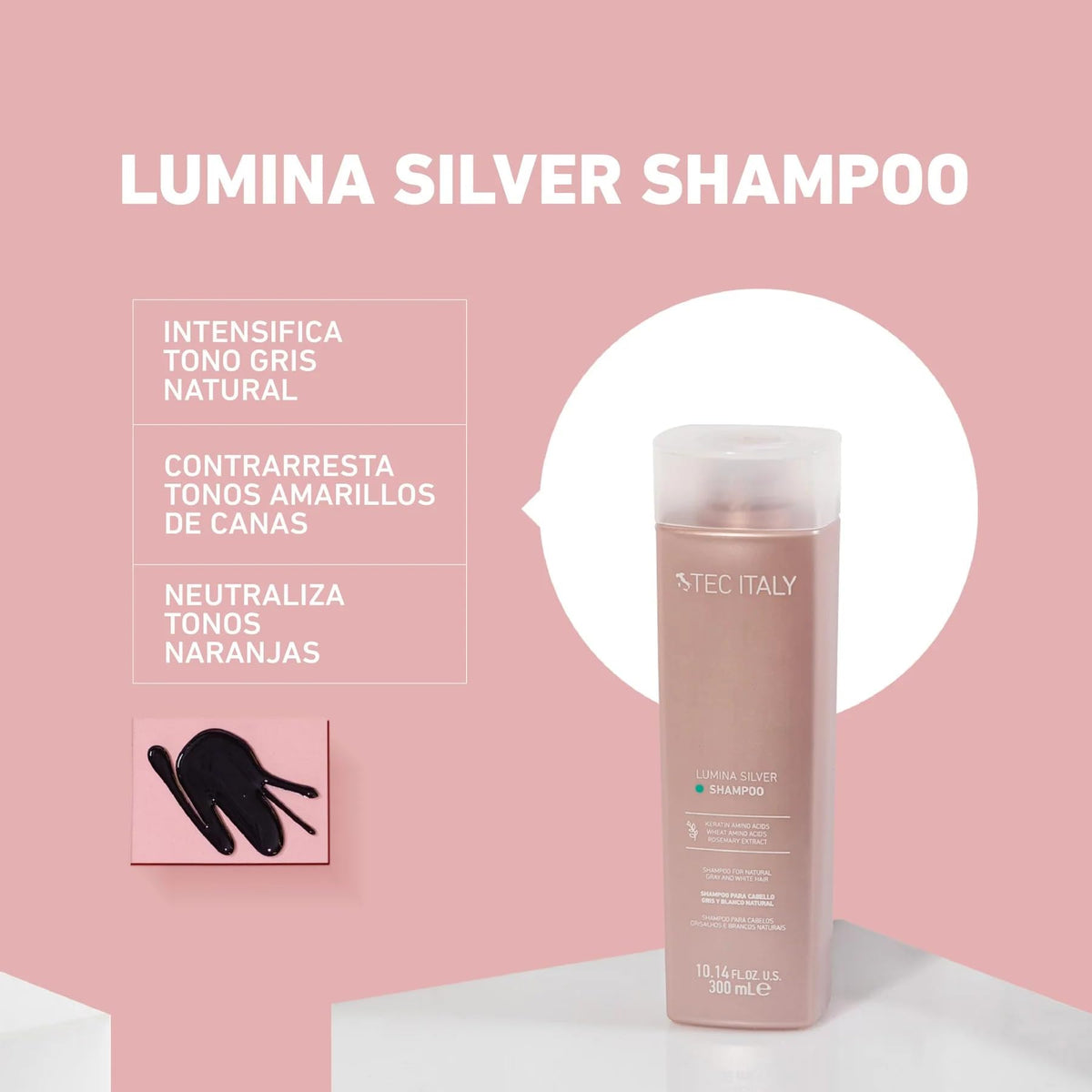 Tec Italy Lumina being applied in salon, brand helps neutralize brassiness quickly