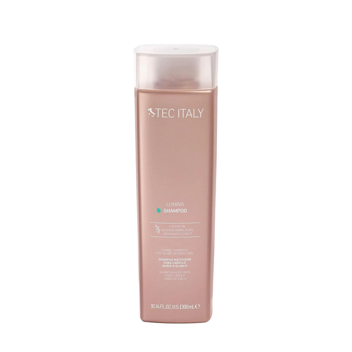 Tec Italy Lumina front packaging showing bottle and brand, highlights tone preservation