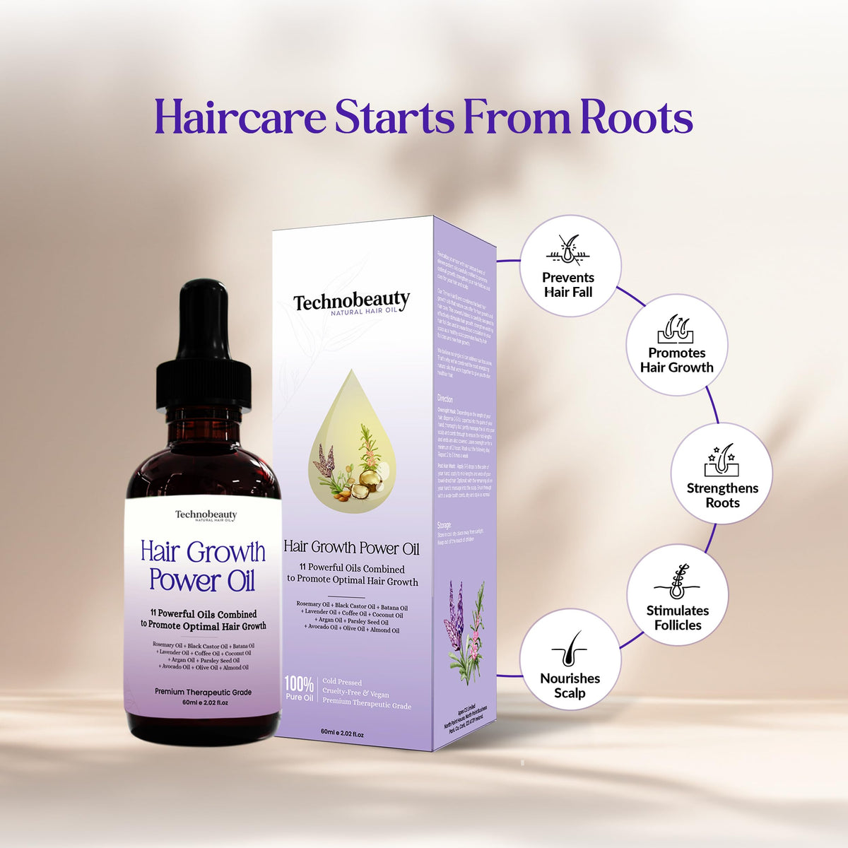 Technobeauty applied as warm pre-shampoo treatment showing deep conditioning benefit