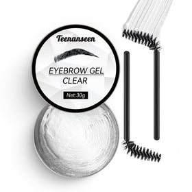 Teenanseen front packaging showing clear brow gel and benefits