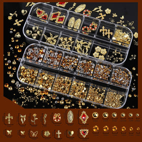 Teenitor close-up of 3D gold charms highlighting intricate details and luxury