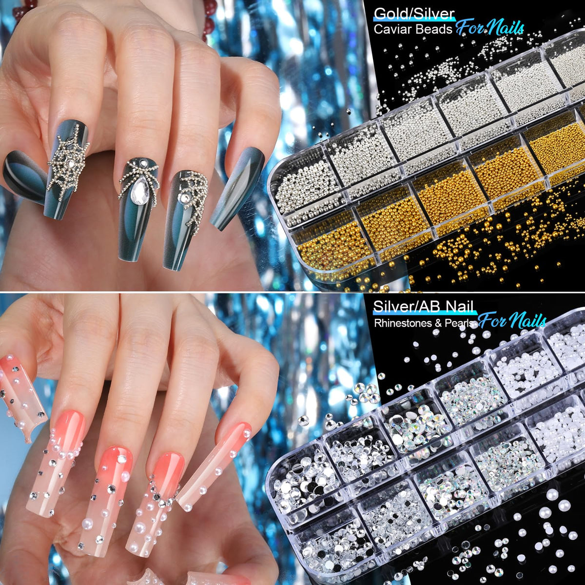 Teenitor 3D flower detail highlighting layered petals for romantic nails