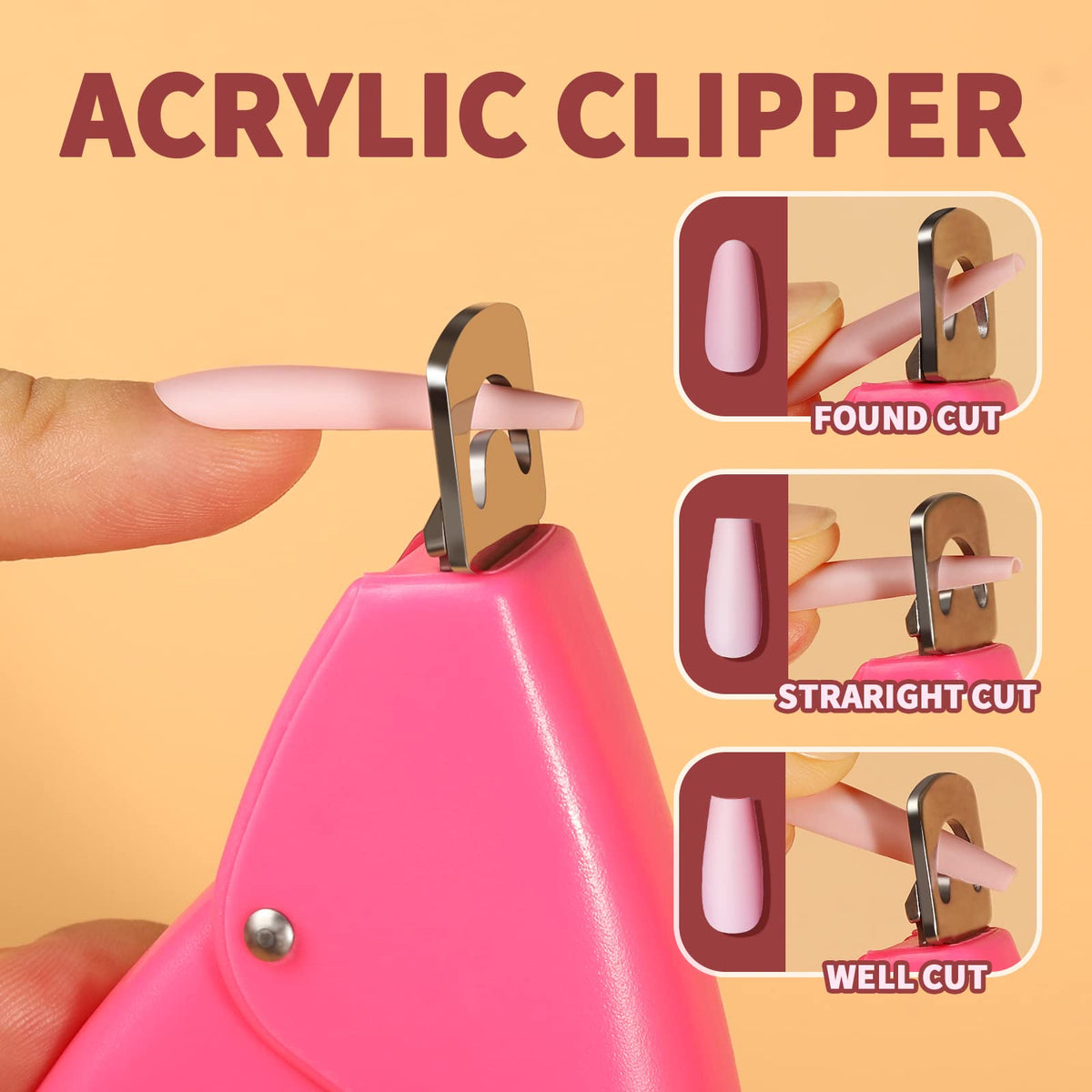 Teenitor stainless-steel acrylic nail clipper detail providing clean trims and durability