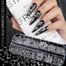 Teenitor applied on nails in Y2K style demonstrating finished social-ready look