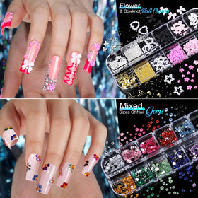 Teenitor colorful rhinestones overview with varied sizes for custom sparkle