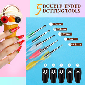 Teenitor dotting pens and dust brush displayed for easy detailing and cleanup