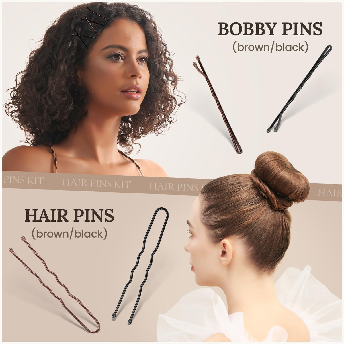 Teenitor duckbill clips size compare for easy sectioning and secure styling