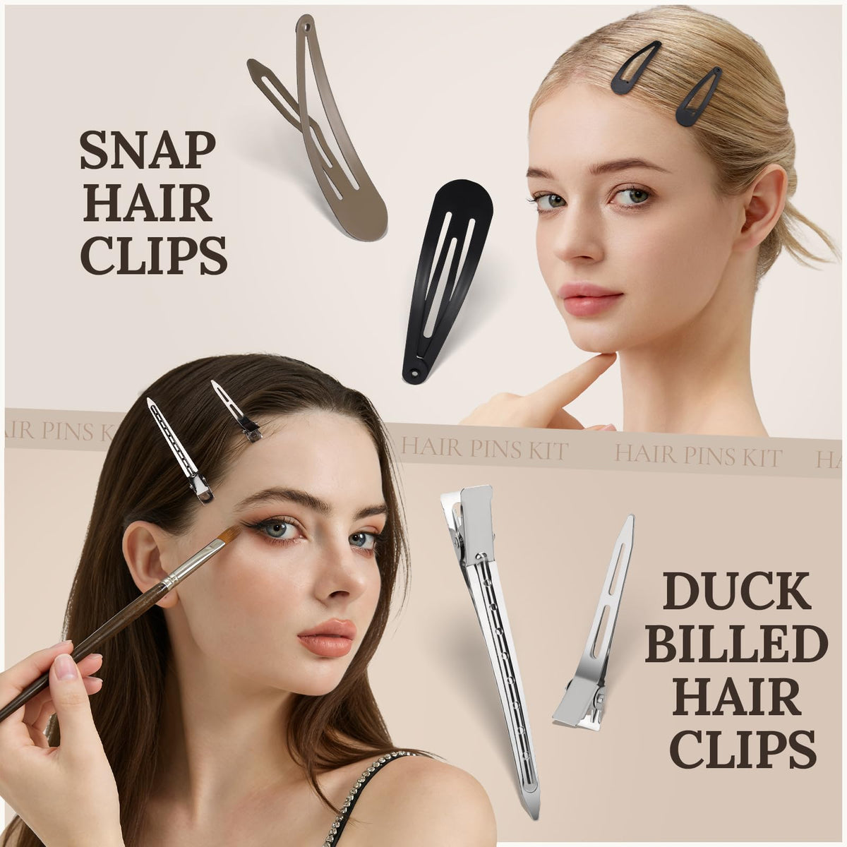 Teenitor elastics and seamless ties showing low-dent benefit for ponytails