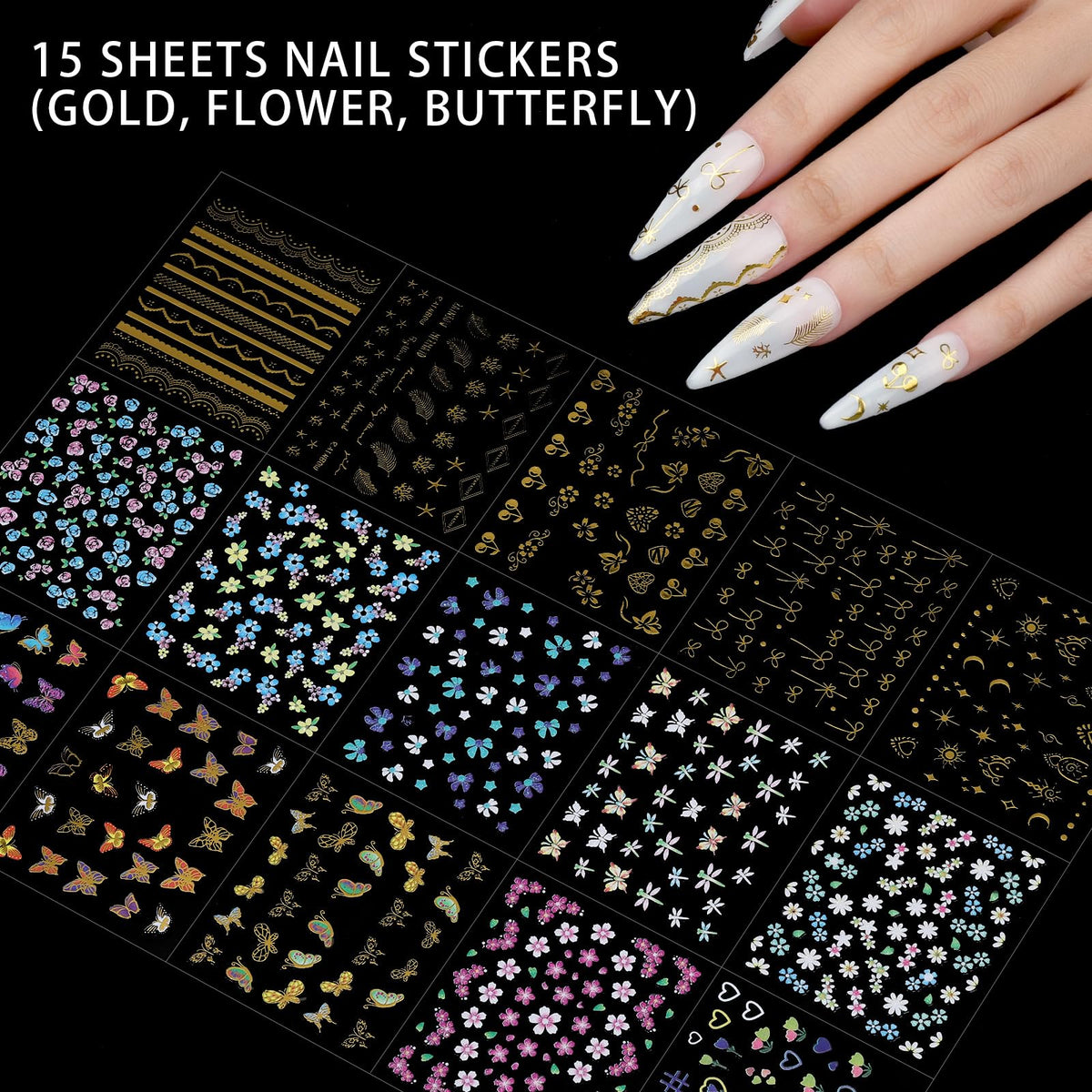 Teenitor finished press-on nails styled on hand to illustrate wearable manicure results