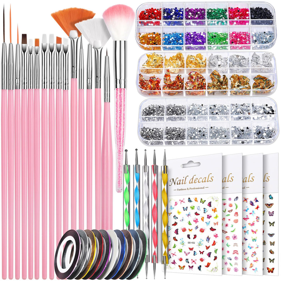 Teenitor full kit front view showing all included nail art tools and accessories for versatility