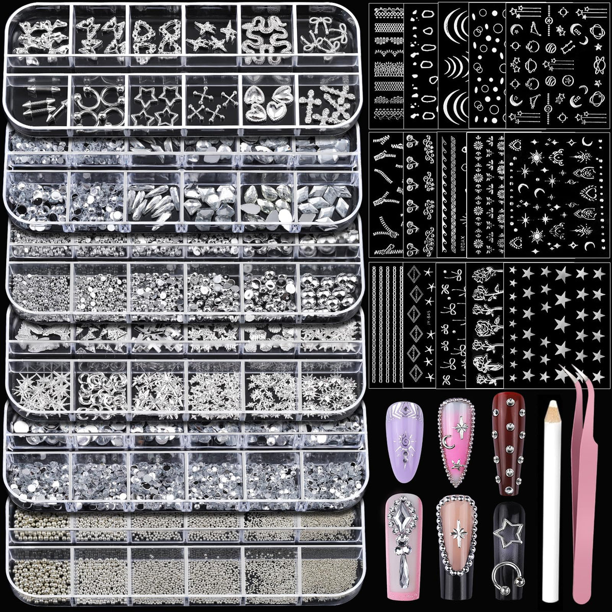 Teenitor front packaging showing full silver nail kit benefits