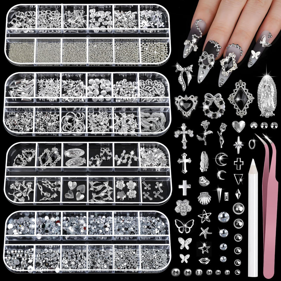 Teenitor front packaging showing full silver nail kit and included tools