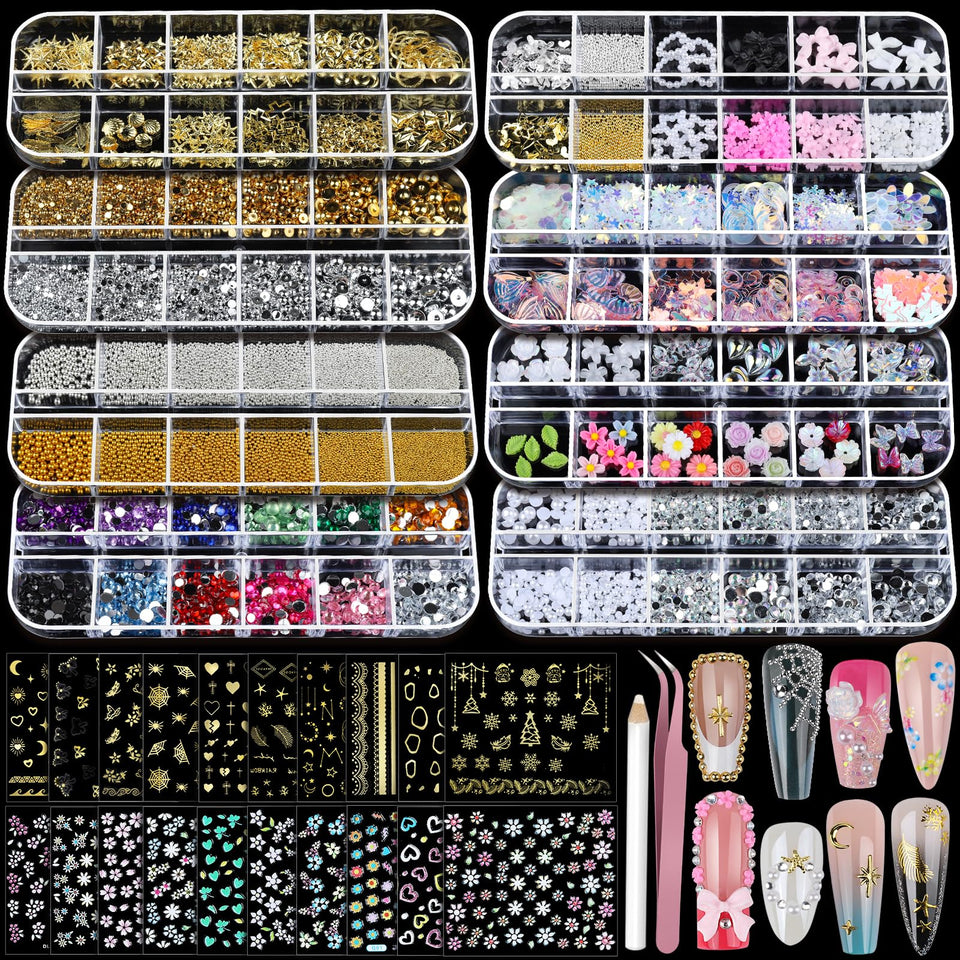 Teenitor front packaging showing full nail charms kit and neat boxes, ready to create