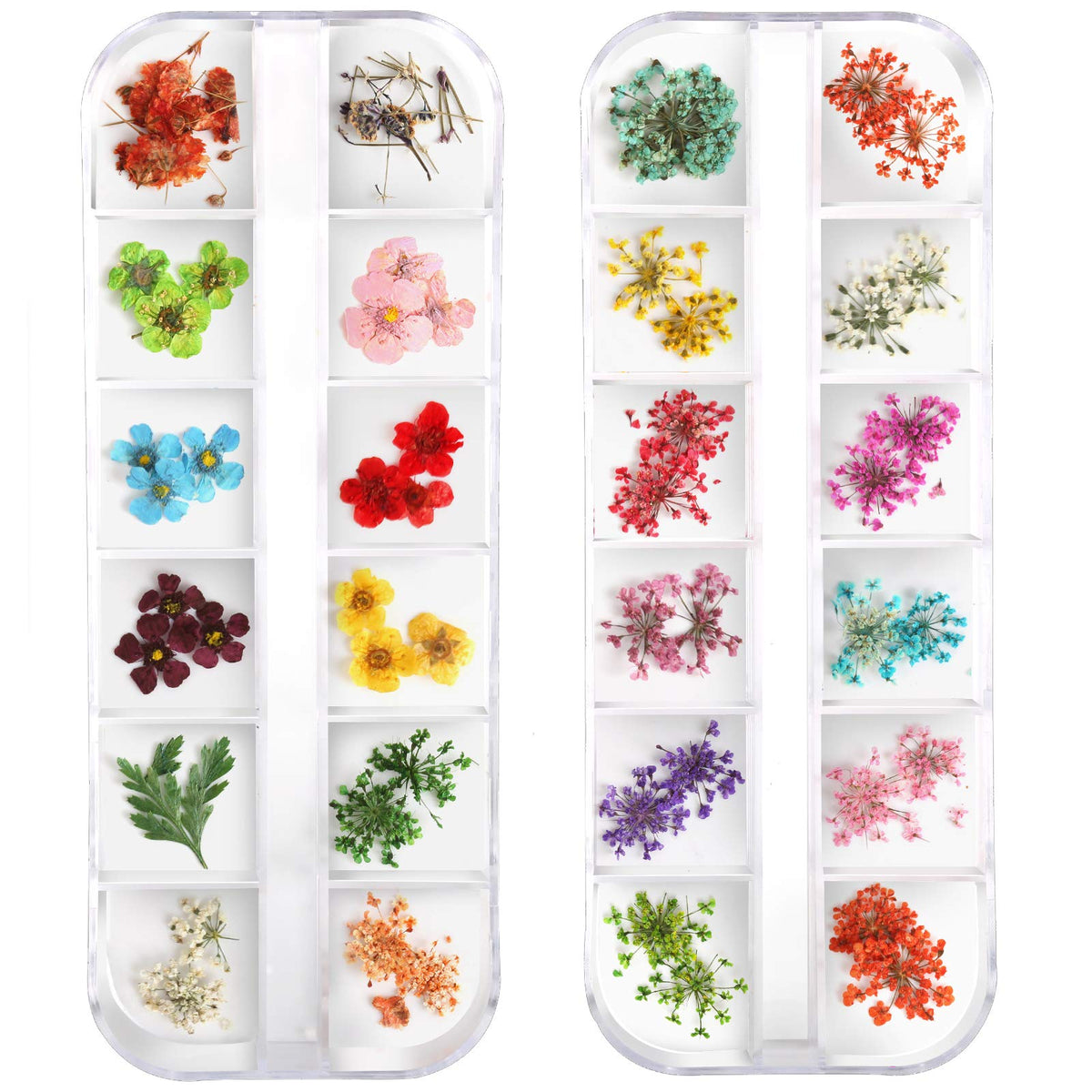 Teenitor front packaging showing two-box flower set and organized compartments for easy selection