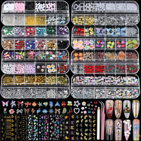 Teenitor front packaging showing complete nail charms kit and accessories