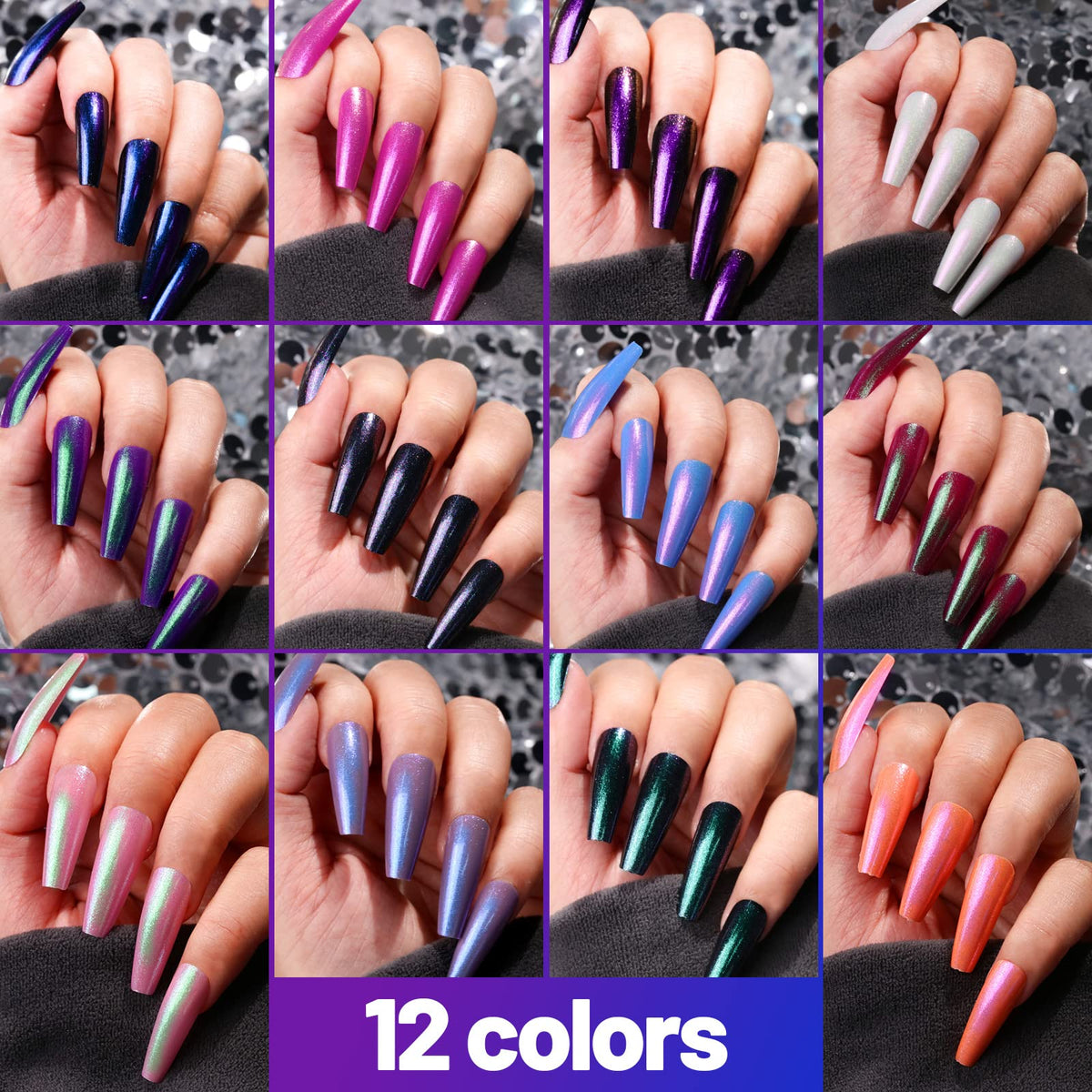 Teenitor full set with 12 colors and 288pcs displayed for selection variety