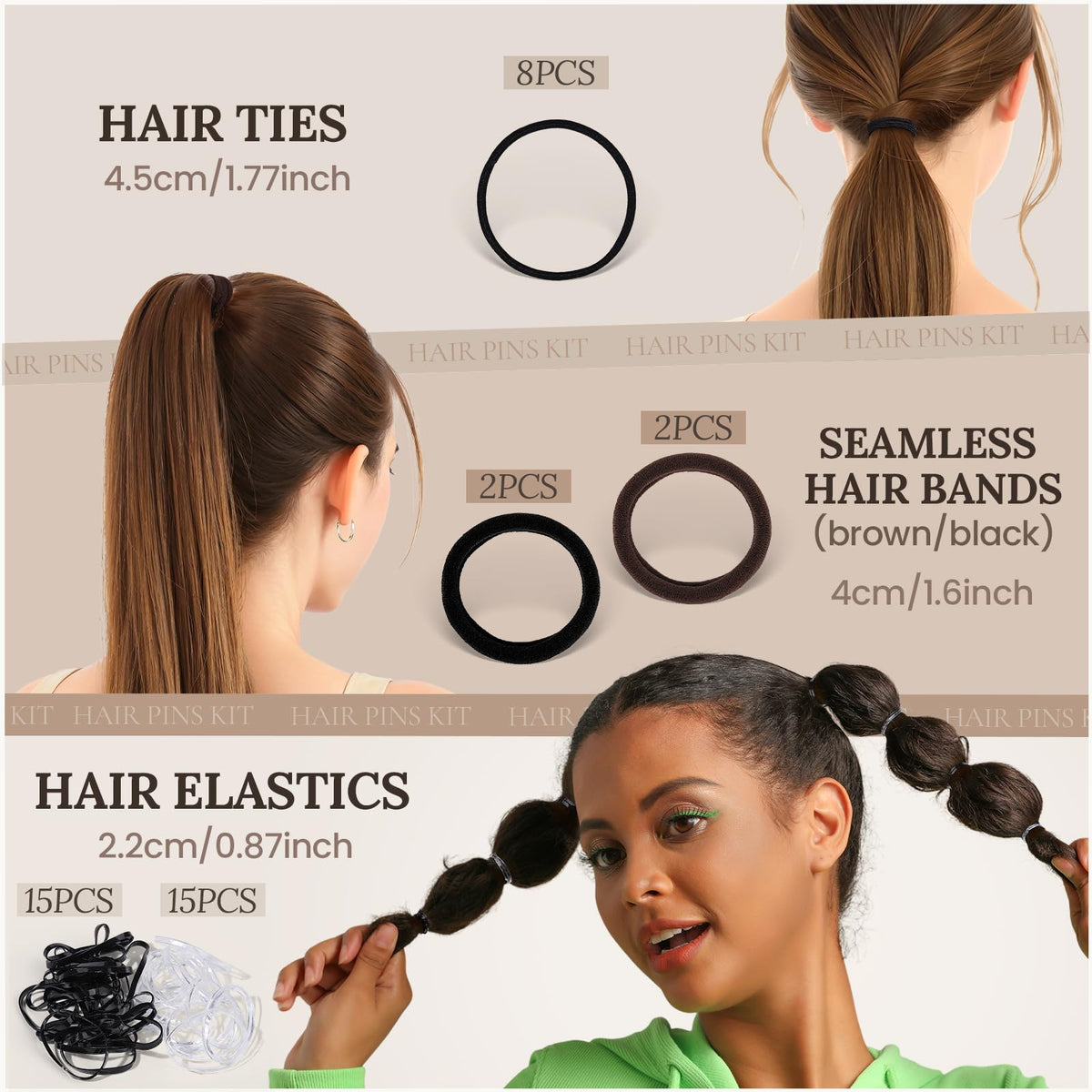 Teenitor in use creating a ballet bun for stable performance hairstyle