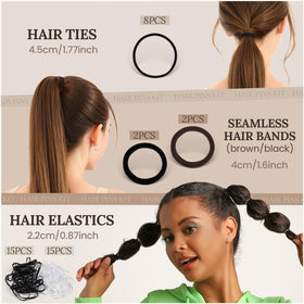 Teenitor in use creating a ballet bun for stable performance hairstyle