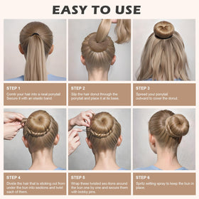 Teenitor ballet updo in a studio setting showcasing elegant long-lasting hold
