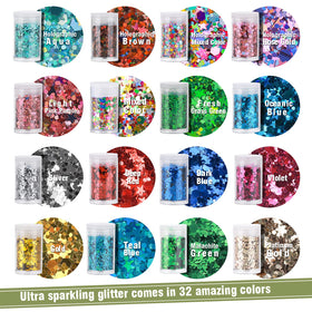 Teenitor glitter embedded on acrylic nail showing long-lasting sealed sparkle