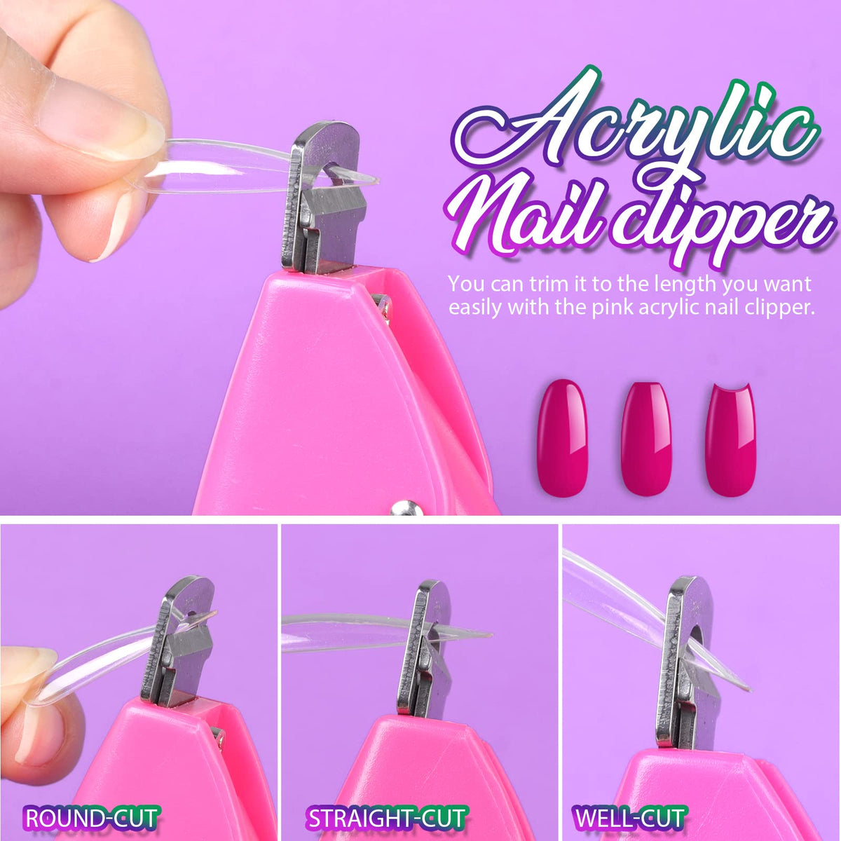 Teenitor nail stand with putty holding tips for easy practice display
