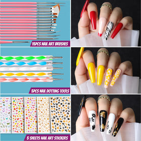 Teenitor magnetic nail stands with putty holding tips to paint more precisely