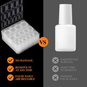 Teenitor removal soak demonstration showing easy warm-water softening for gentle removal