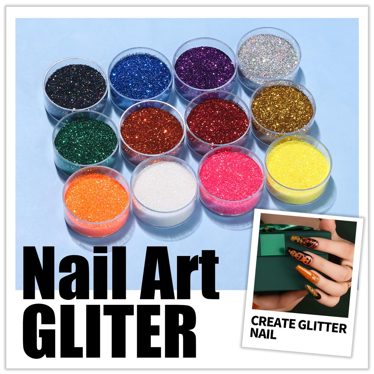 Teenitor rhinestones and foils box displaying colorful gems for accents