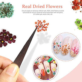 Teenitor size comparison with hand showing scale and how flowers fit small nail tips