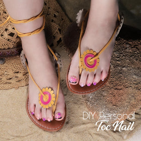 Teenitor toenail tips next to ruler showing accurate size comparison
