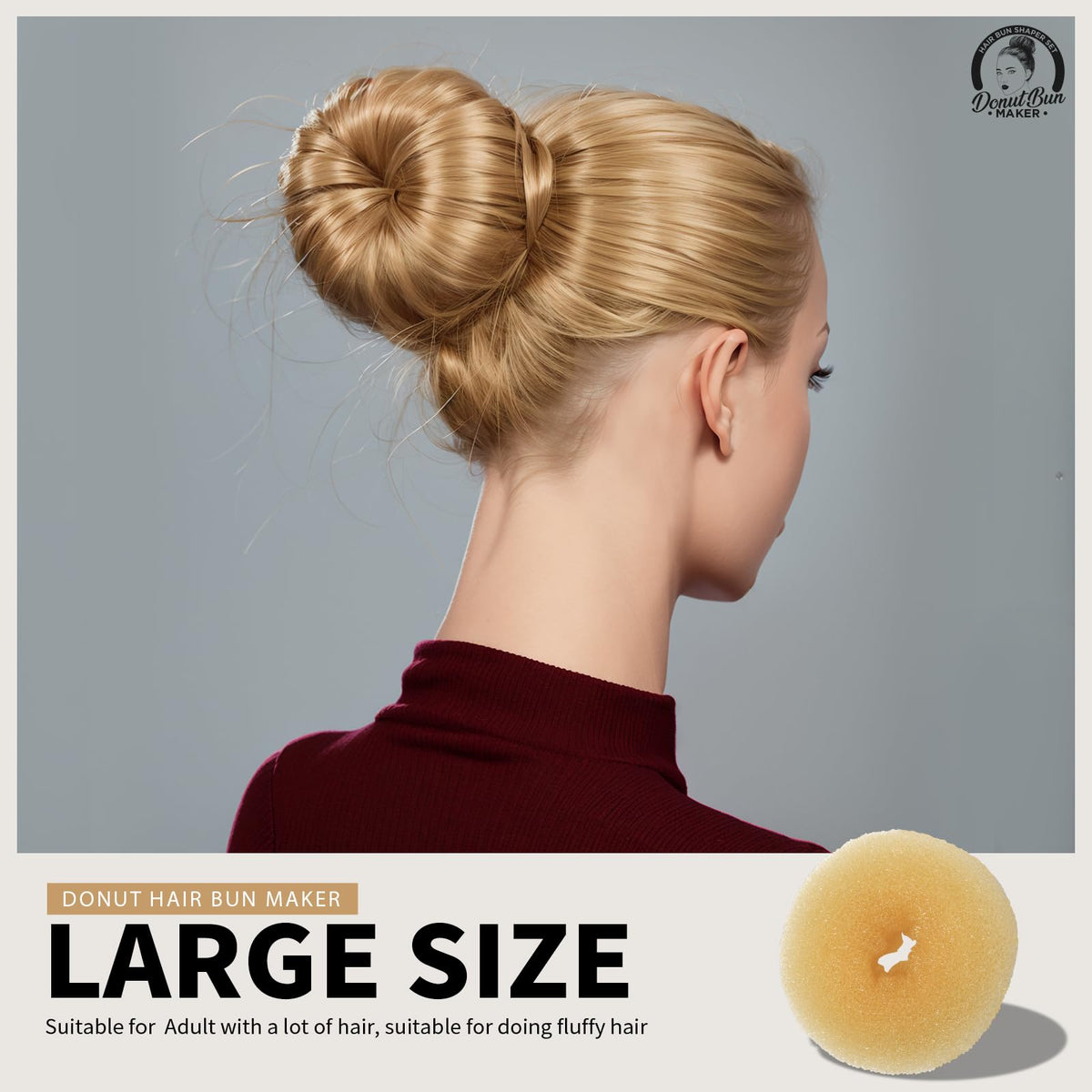 Teenitor all four donut sizes side-by-side to compare volume options instantly