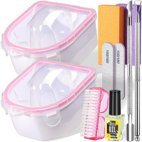 Teenitor soaking bowls front view showing compact acetone-proof design and convenience