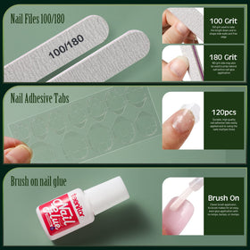 Teenitor swatch display of multiple manicure looks, inspiration for versatile styling benefit