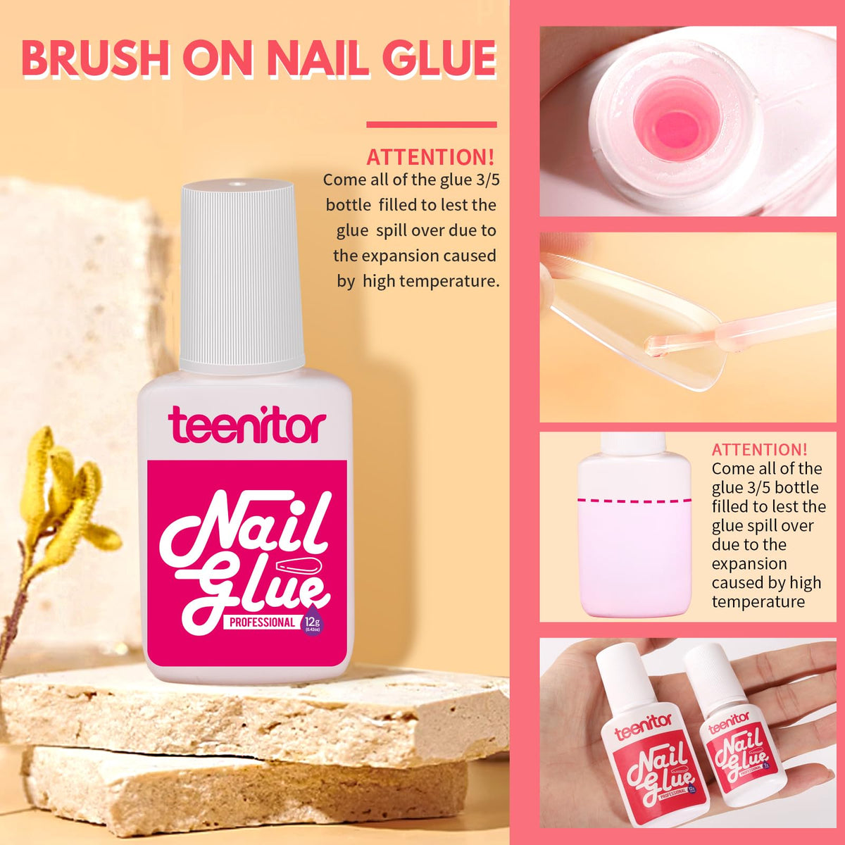 Teenitor numbered tip sizes visible to ensure accurate fitting for every natural nail