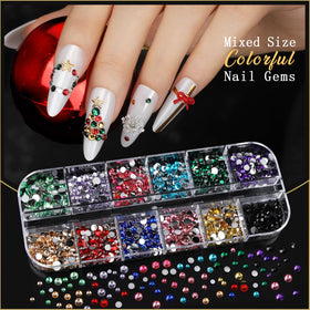 Teenitor tweezers and wax pen tools for precise nail gem placement