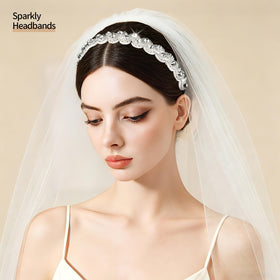Teenitor headband worn across forehead demonstrating hairstyle hold and decorative benefit