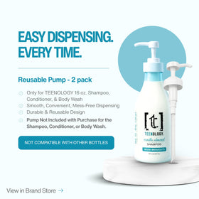 Teenology lifestyle image of teen using shampoo confidently