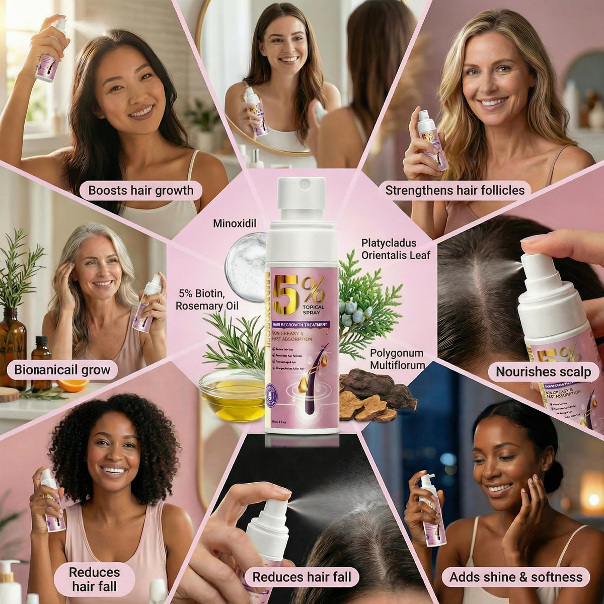 TEHAYSH bottles on bathroom counter showing daily routine compatibility