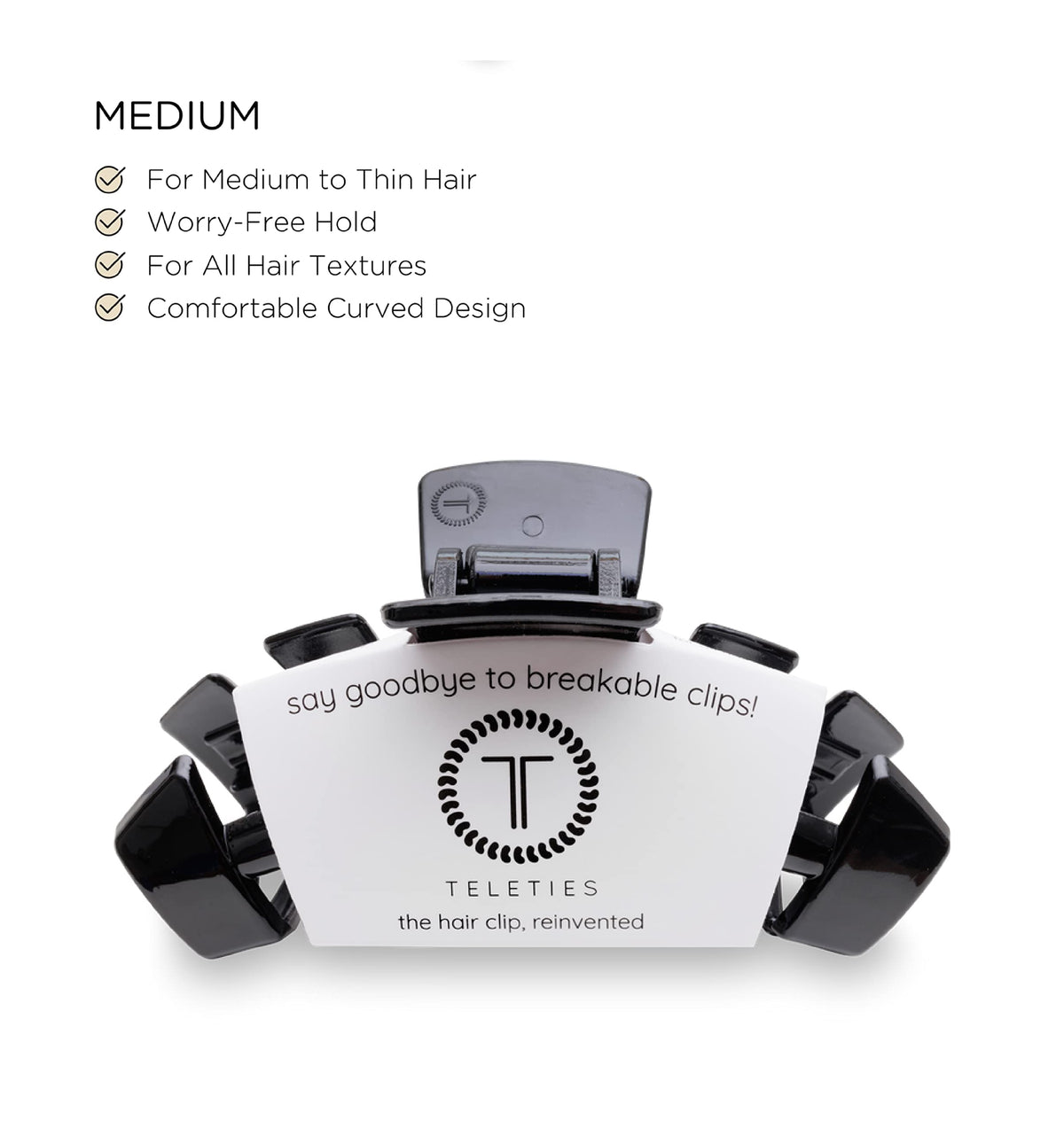 Teleties bendable teeth detail highlighting durable design and break resistance