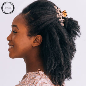 teleties in hair updo on medium hair showing secure hold and style