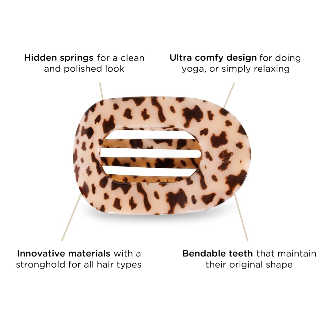 TELETIES clip securing thick hair demonstration for strong-grip benefit