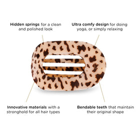 TELETIES clip securing thick hair demonstration for strong-grip benefit